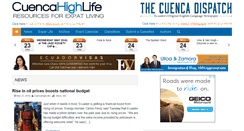 Desktop Screenshot of cuencahighlife.com